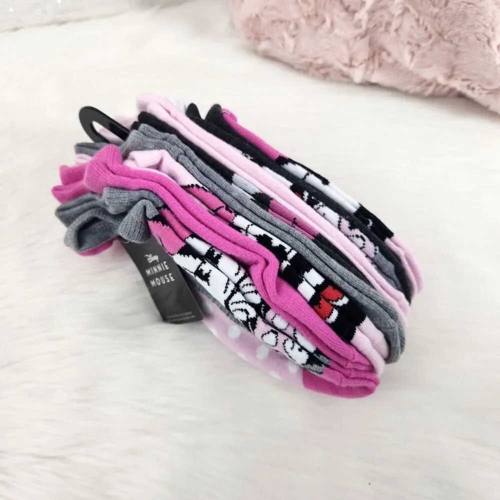 {Minnie Mouse} Pink Socks 9 Pair